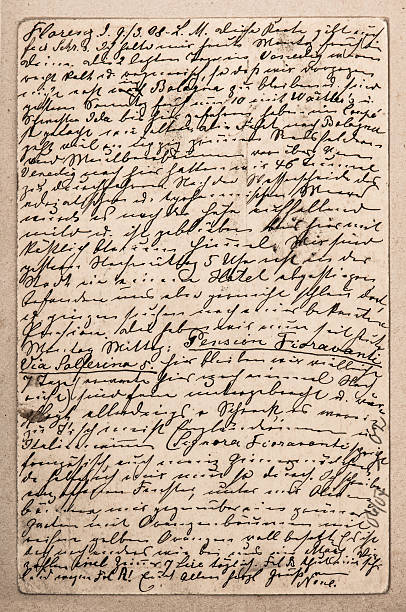 istock old letter with handwritten italian text 178486972