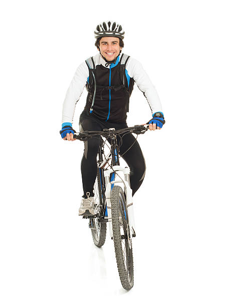 istock Young Male Cyclist With His Bicycle 178487310