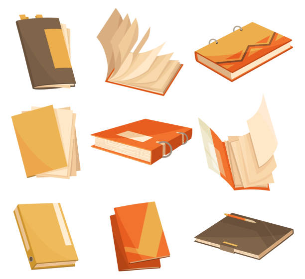 Folders icon set. Documents business icon management office data. Technology information archive isolated design. Information storage technology Folders icon set. Documents business icon management office data. Technology information archive isolated design. Information storage technology. tabs ring binder office isolated stock illustrations