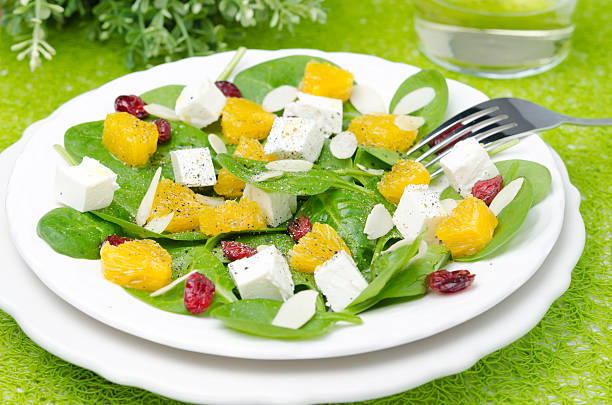 istock salad with spinach, feta and orange horizontal 178487469