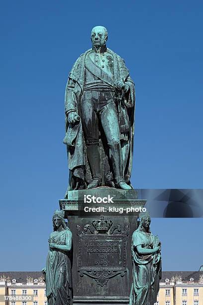 Monumento Di Karl Friedrich Von Baden A Karlsruhe Germania - Fotografie stock e altre immagini di Karlsruhe