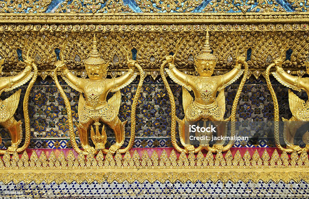 Templo de gran palacio de bangkok Tailandia - Foto de stock de Antiguo libre de derechos