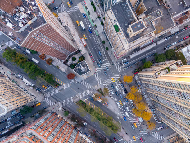 istock Direct overhead drone photo NYC New York Manhattan 1784883724