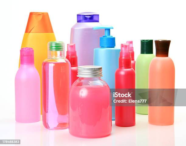 Cream And Shampoos For Hygiene Stock Photo - Download Image Now - Beauty, Bottle, Horizontal