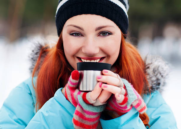 istock winter woman drinking tea wearing warm 178488533