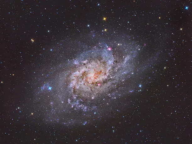 Photo of A colorful portrait of the Triangulum Galaxy M33