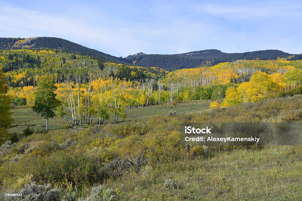 Colorado góry jesień widok - Zbiór zdjęć royalty-free (Bez ludzi)