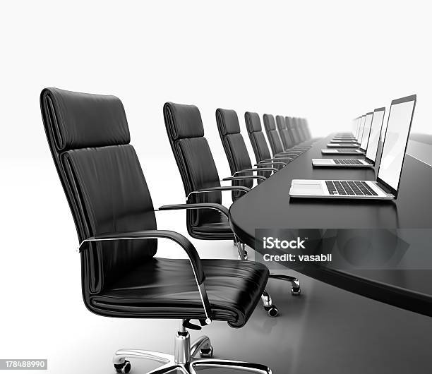Meeting Room Stock Photo - Download Image Now - Armchair, Business, Laptop