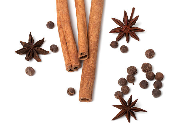 istock Black peppercorns, anise stars and cinnamon sticks 178489235