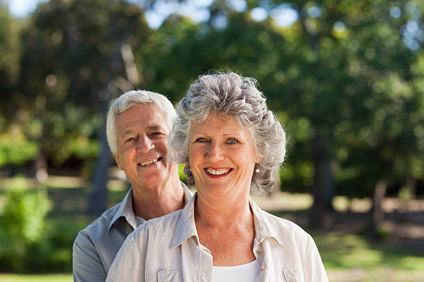 istock Husband and wife smiling 178489678