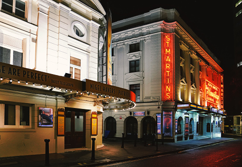 West Street, London,  St. Martin's Theatre, London, England, United Kingdom, Great Britain – November 05, 2023: West End Theatre District & \