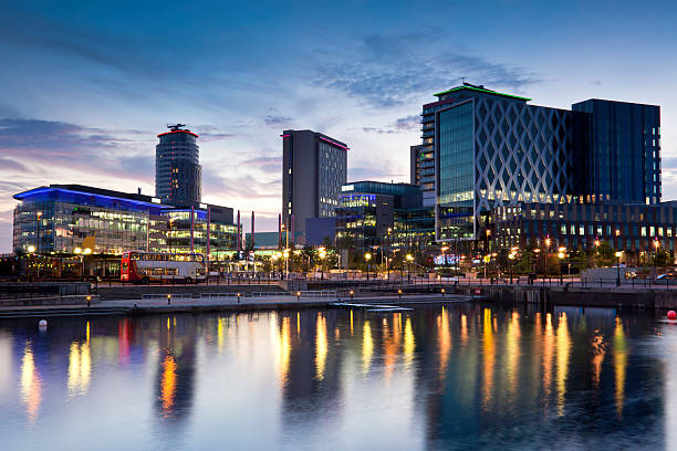 Media City Media City on Salford Quays Manchester lancashire photos stock pictures, royalty-free photos & images