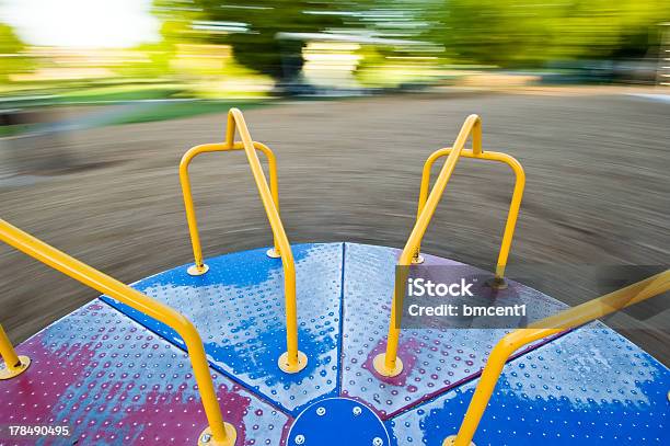 Empty Spinning Carousel Stock Photo - Download Image Now - Merry-Go ...