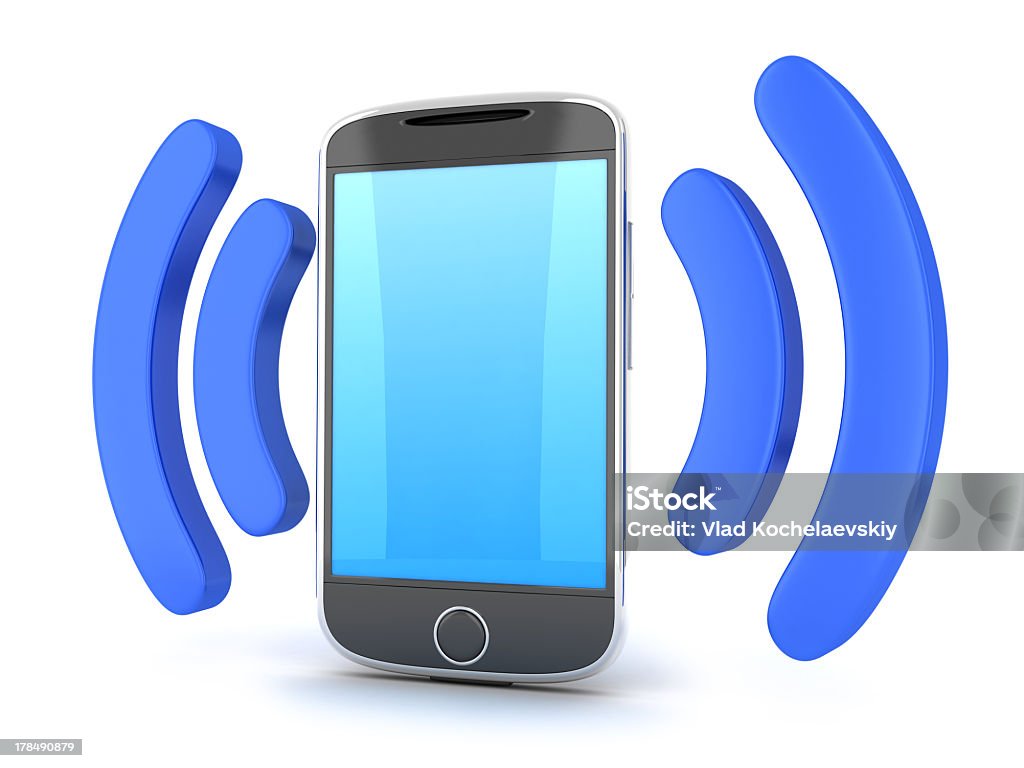 PDA e onda - Foto stock royalty-free di Attrezzatura per le telecomunicazioni
