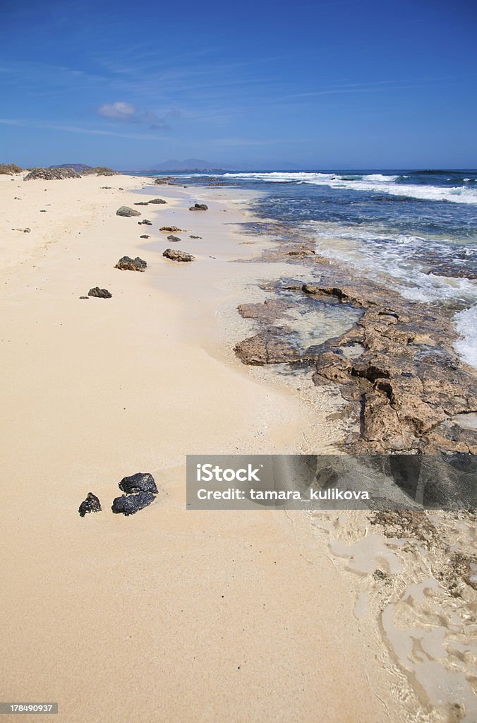 Fuerteventura, krawędzi Burro beach - Zbiór zdjęć royalty-free (Bez ludzi)