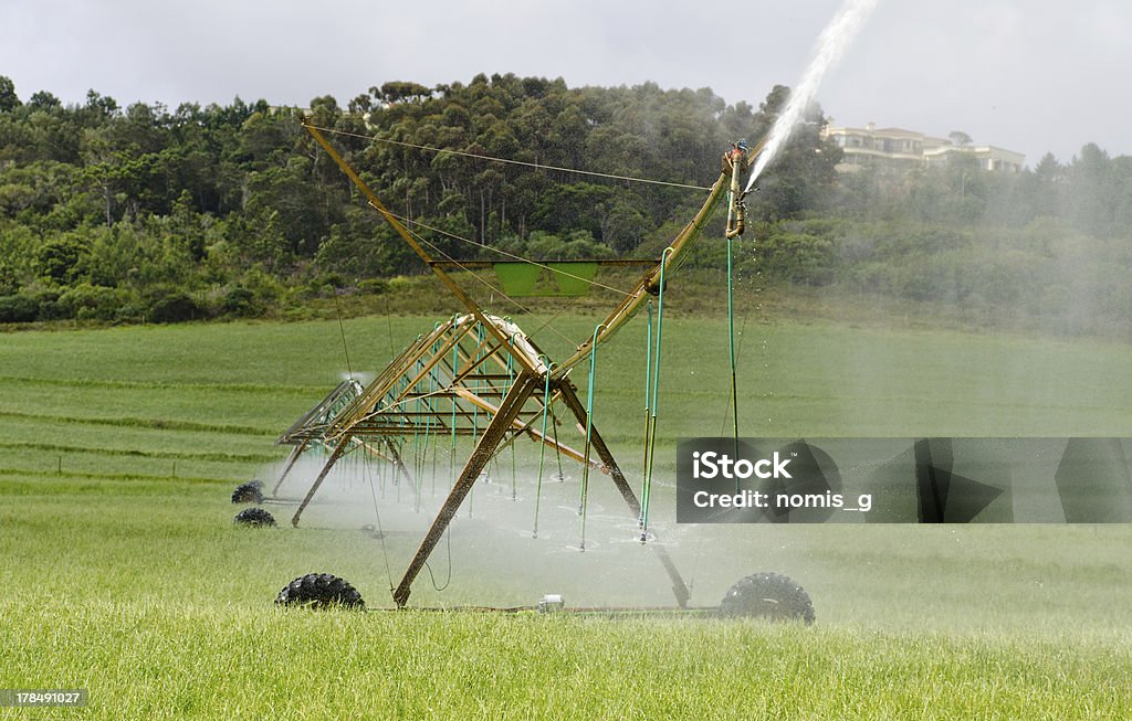 Diagonal center perno irrigatio sistema - Foto stock royalty-free di Acqua