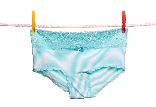 istock Striped briefs hanging on a clothesline 178491617