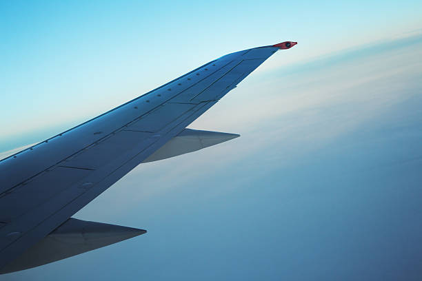 istock Wing of an airplane 178491641