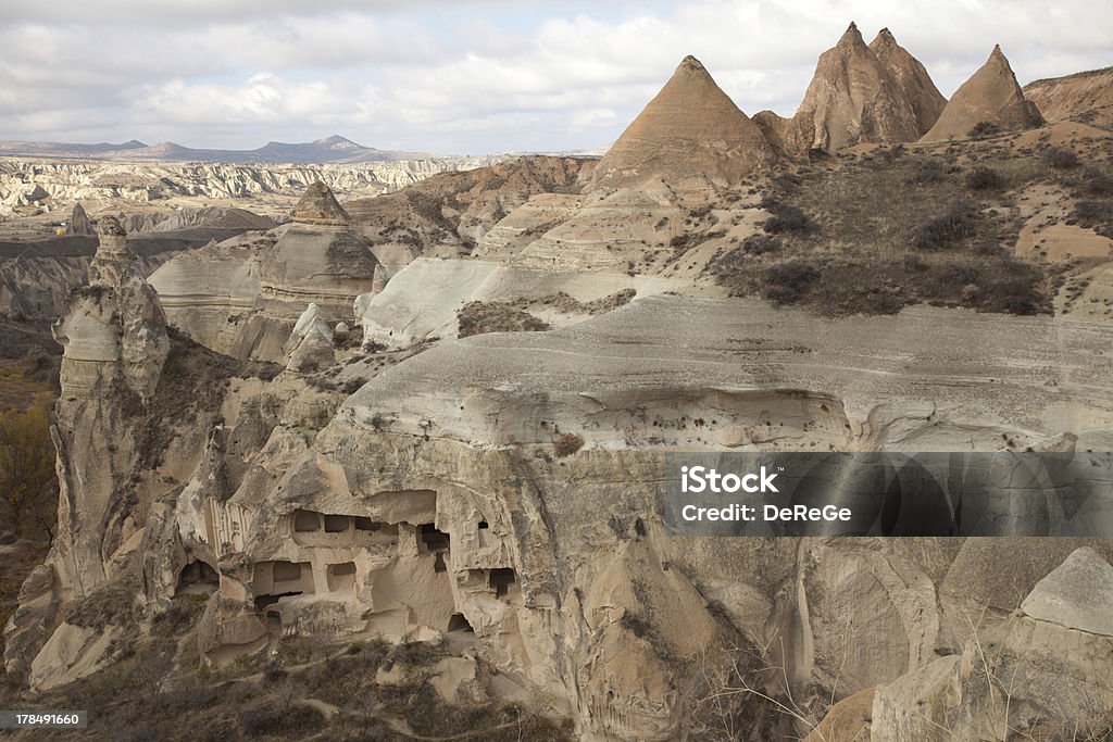 Słynne cave city Kapadocja w Turcji - Zbiór zdjęć royalty-free (Anatolia)