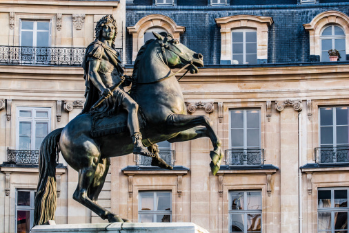 vercingetorix square statue  in the city of Paris in france