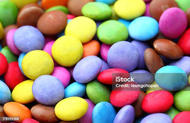 Caramelle Colorato - Fotografie stock e altre immagini di Alimentazione non salutare - Alimentazione non salutare, Arancione, Blu