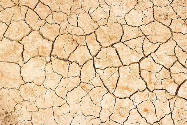 crackled white clay stock photo