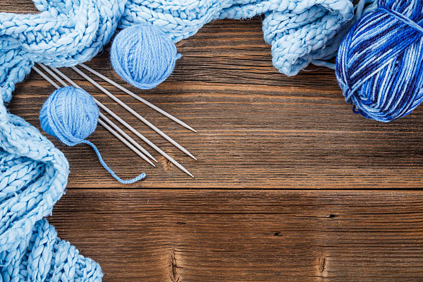 istock Frame of  yarn balls 178493016