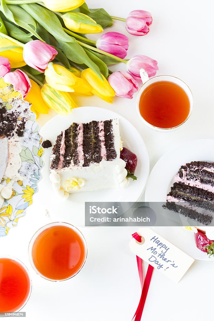 Chocolate Strawberry Lemon Torte Chocolate Strawberry Lemon Torte made with 6 layers of chocolate cake, filled with lemon curd and strawberry mousse, covered in white chocolate cream cheese frosting. Bouquet Stock Photo