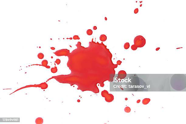 Farbspritzer Stockfoto und mehr Bilder von Blut - Blut, Farbstofftest, Fleck