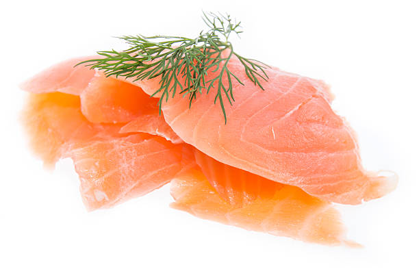 istock Heap of Salmon on white 178495431
