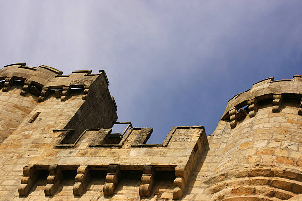 Castle turret stock photo