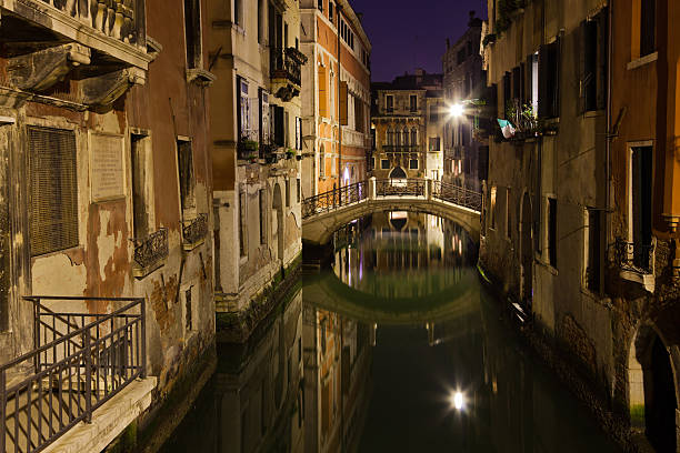 istock canal in Venice at night 178496278