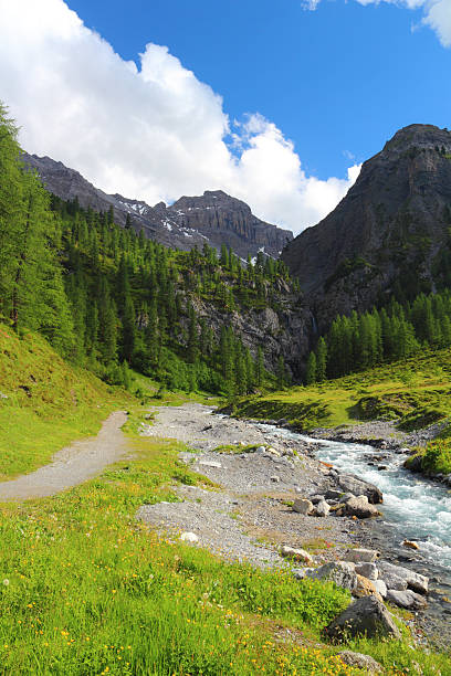 góra krajobraz - travel destinations davos river nature zdjęcia i obrazy z banku zdjęć