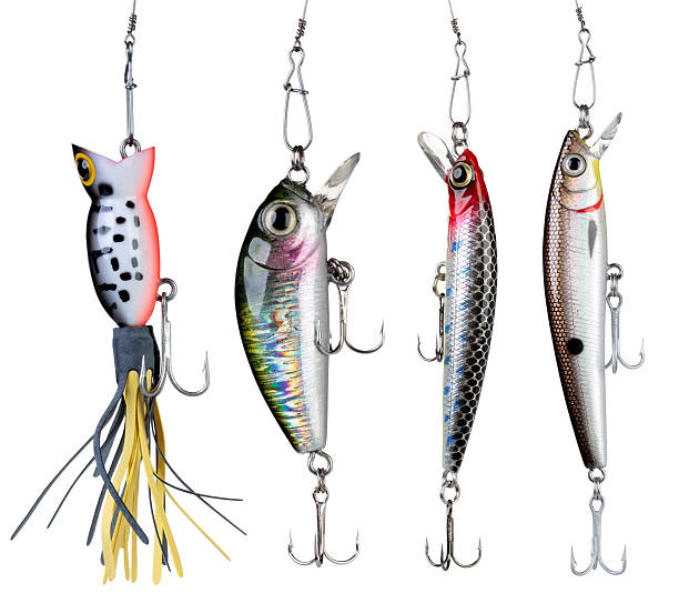 Fishing baits. Fishing baits isolated on white background. Set. fishing bait stock pictures, royalty-free photos & images