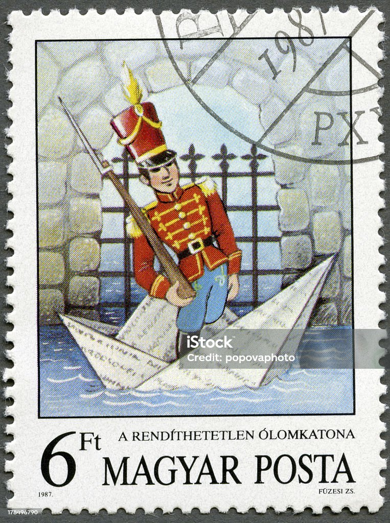 Znaczek pocztowy Węgry 1987 Steadfast Tin Soldier, Hans Chrześcijanin Anderson - Zbiór zdjęć royalty-free (Chińczycy Han)