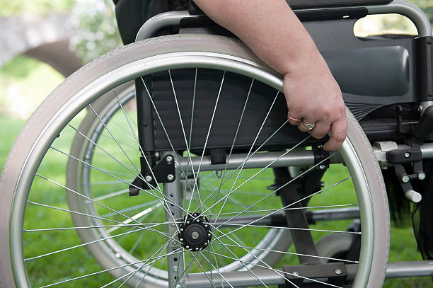 istock close-up on hand and wheelchair 178497296