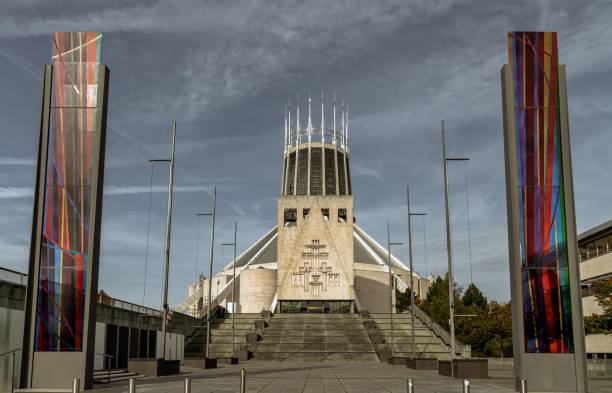 istock Beautiful architecture design of Liverpool metropolitan cathedral. 1784978329