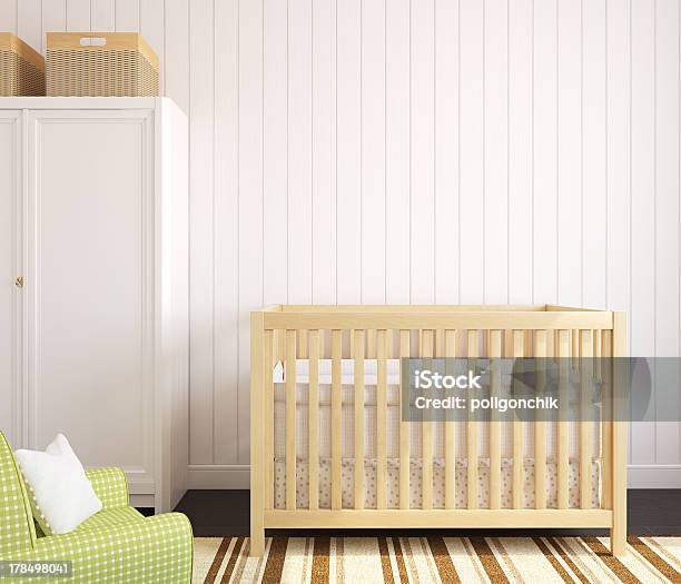 Interior Of Nursery Stock Photo - Download Image Now - Playroom, Apartment, Armchair