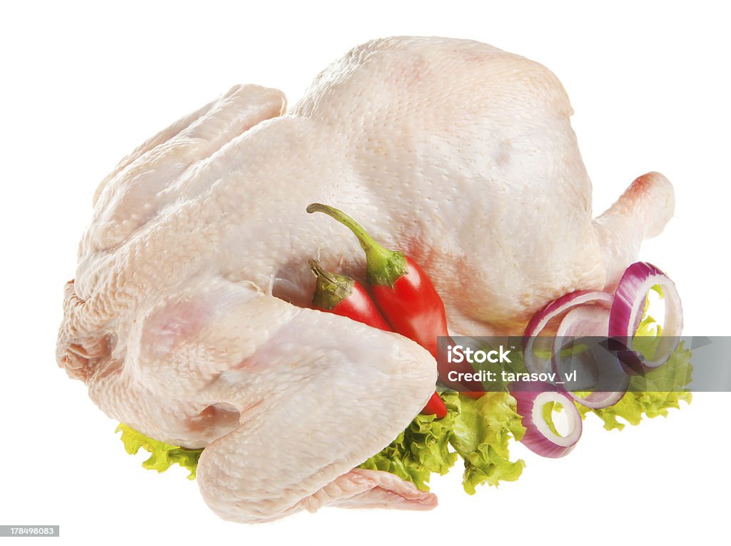 Frango crua - Foto de stock de Alface royalty-free