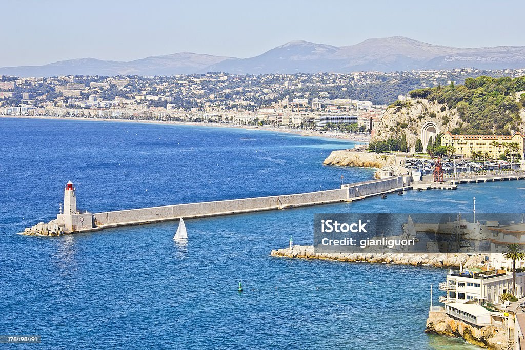 La costa di Nizza, Francia - Foto stock royalty-free di Acqua