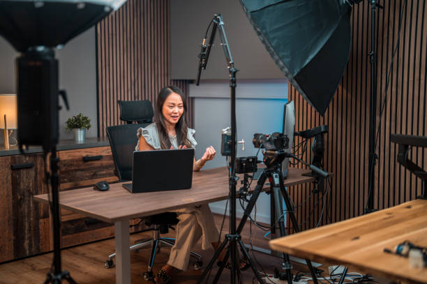 istock Asian Content Creator Shaping Trends in the Recording Studio 1784989837