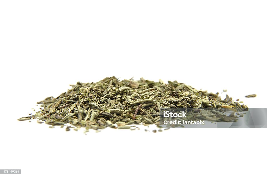 Mezcla seca hierbas sobre blanco - Foto de stock de Aderezo libre de derechos