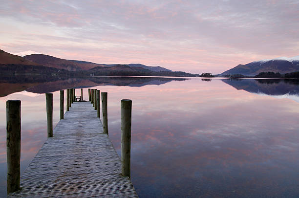istock Wooden jetty over lake at dawn 178499889