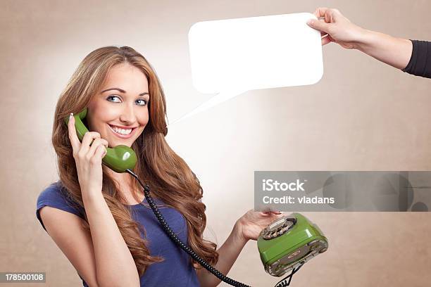 Green Phone Stock Photo - Download Image Now - 20-29 Years, Adult, Adults Only