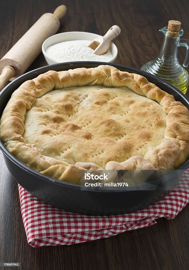 Mediterranean Pie Mediterranean Pie. Appetizer Stock Photo