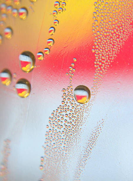 istock Drops of water on the crooked glass 178501295