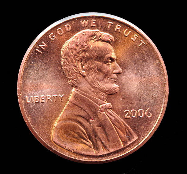 istock US Lincoln penny on black background 178501964