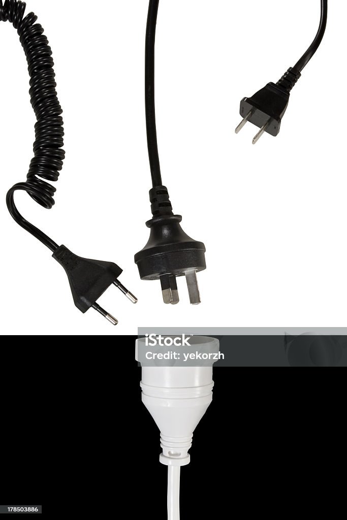 Aislamiento eléctrico de conector macho y conector hembra - Foto de stock de Accesorio personal libre de derechos