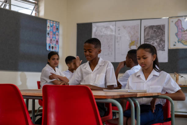 istock Young schoolchildren excited for the days lesson 1785039715