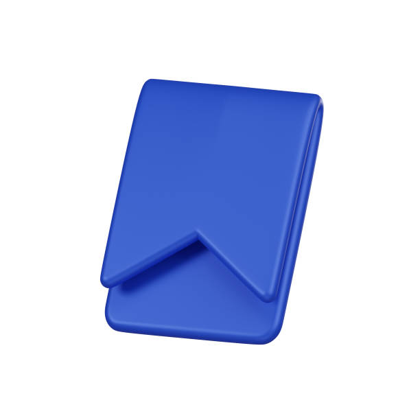 istock Minimal blue bookmark icon. 3d render isolated illustration. 1785039732